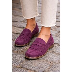 MIZ MOOZ New York City Purple Slip On Loafer Shoes   Women's Size EU 41 US 10.5